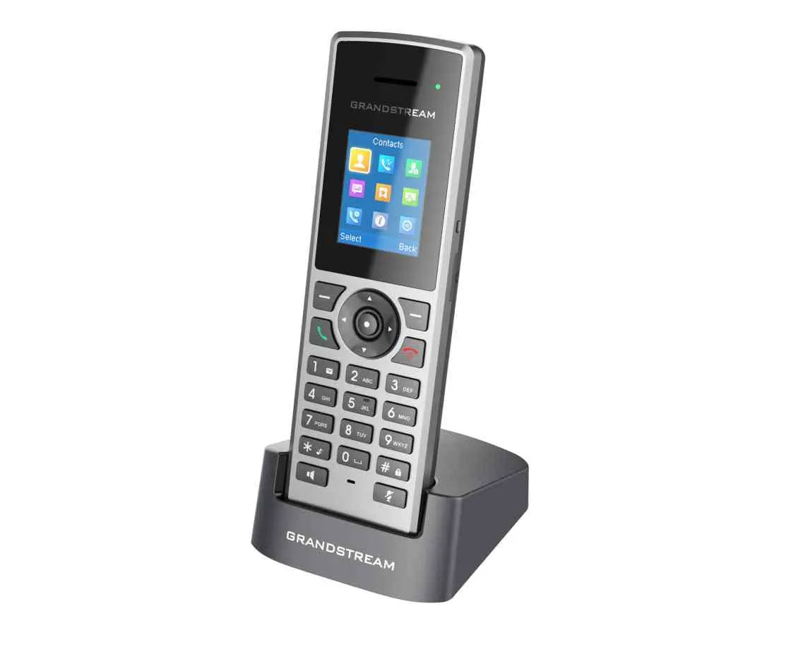 Grandstream DP722 Cordless Mid-Tier DECT Handet 128x160 colour LCD, 2 Programmable Soft Keys, 20h...
