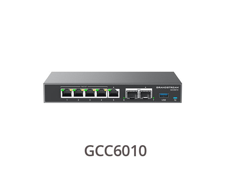 Grandstream GCC6000 Built-in IPPBX (10 Users, 4 Concurrent Calls) + enterprise-grade firewall + V...
