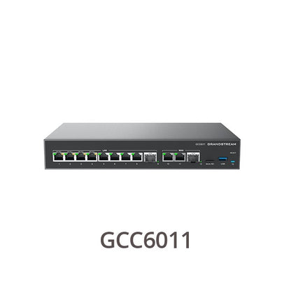 Grandstream GCC6011, 2 x 2.5 Gigabit SFP port and 10 x Gigabit Ethernet ports, Built-in IP PBX pr...