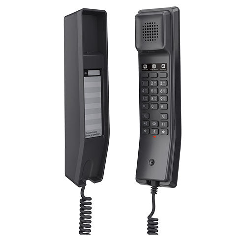 Grandstream GHP611 Hotel Phone, 2 Line IP Phone, 2 SIP Accounts, HD Audio, Powerable Over PoE, Bl...