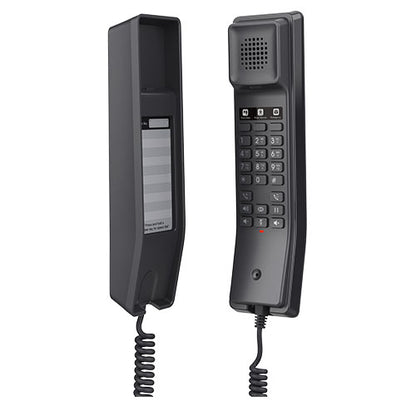 Grandstream GHP611 Hotel Phone, 2 Line IP Phone, 2 SIP Accounts, HD Audio, Powerable Over PoE, Bl...