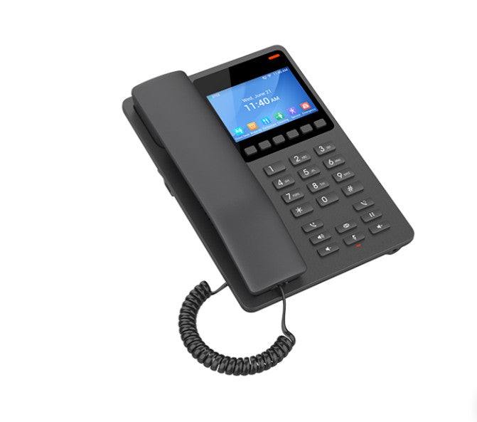 Grandstream GHP631W Desktop Hotel Phone, 3.5' Color LCD, PoE, Dual-band WiFi 6, Black - VOIP Phones - Image 2