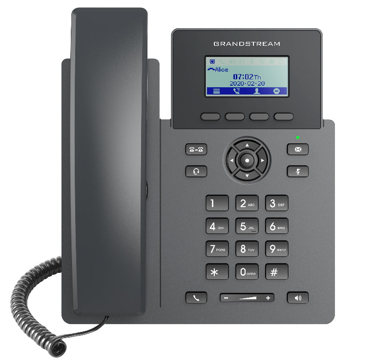 Grandstream GRP2601P Carrier Grade  2 Line IP Phone, 2 SIP Accounts, 2.2' LCD, 132x48 Screen, HD...
