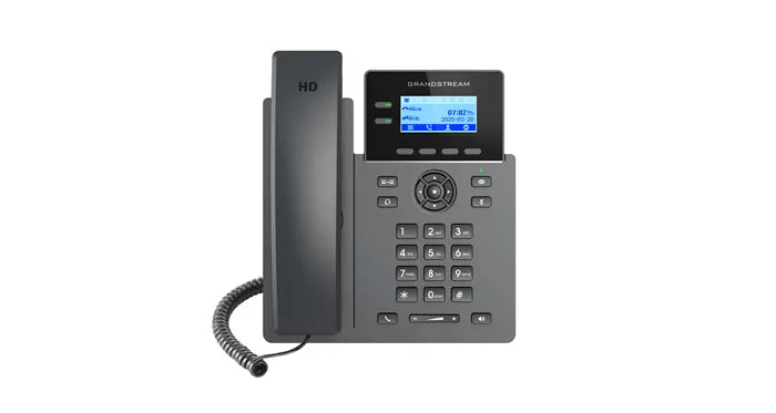 Grandstream GRP2602W Carrier Grade 2 Line IP Phone, 2 SIP Accounts, 2.2' LCD, 132x48 Screen, HD A...
