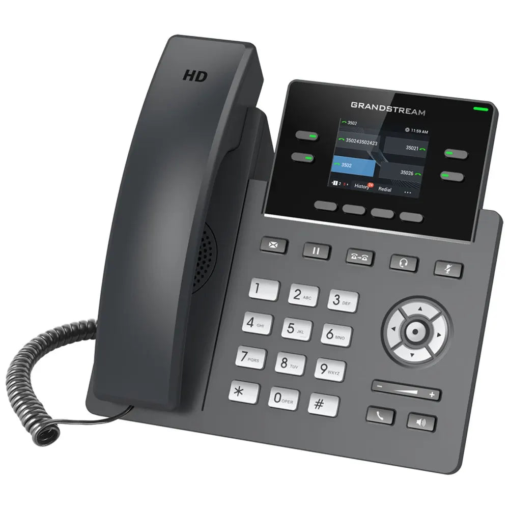 Grandstream GRP2612G Carrier Grade 4 Lines, 4 SIP Accounts, 5-way audio conference,  2.4 inch Col... - Image 2