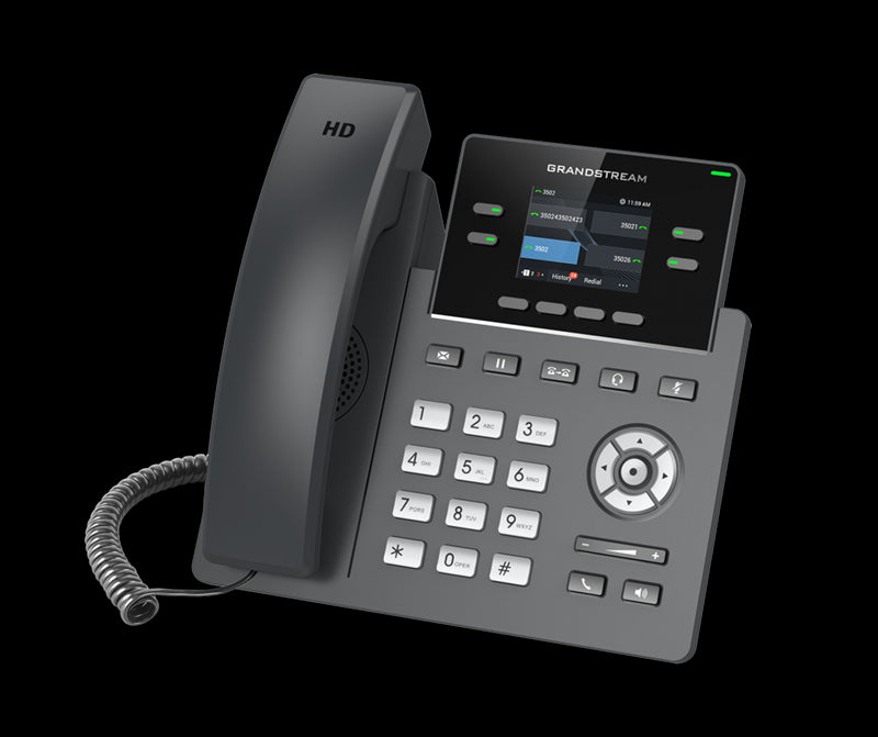Grandstream GRP2612W 4 Line IP Phone, 2 SIP Accounts, 320x240 Colour Screen, HD Audio, Inbuilt Wi... - Image 3