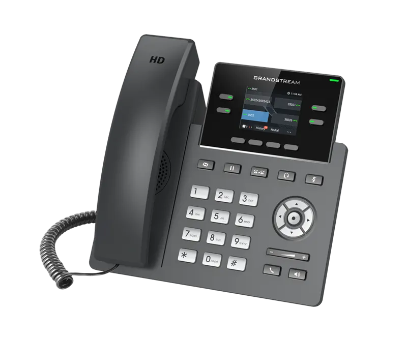 Grandstream GRP2612W 4 Line IP Phone, 2 SIP Accounts, 320x240 Colour Screen, HD Audio, Inbuilt Wi... - Image 3