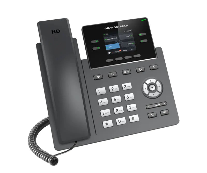 Grandstream GRP2612 4 Line IP Phone, 2 SIP Accounts, 320x240 Colour Screen, HD Audio, Includes PS... - Image 2