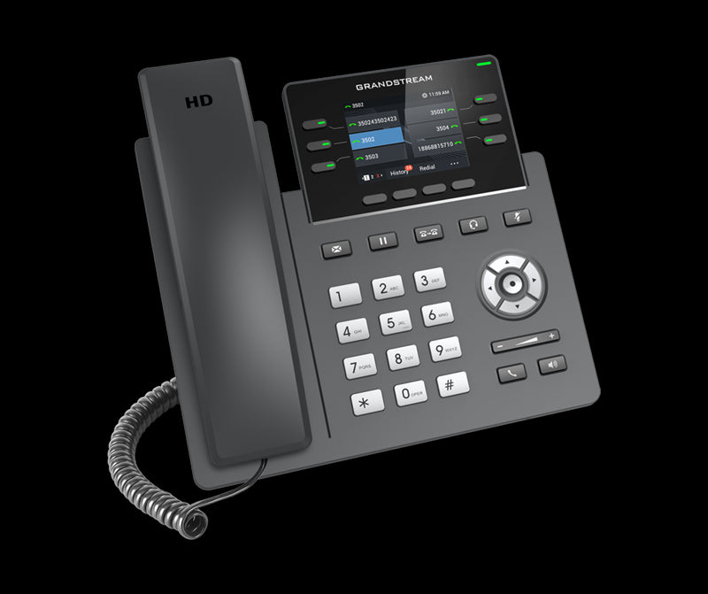 Grandstream GRP2613 6 Line IP Phone, 3 SIP Accounts, 320x240 Colour Screen, HD Audio, Powerable V... - Image 2