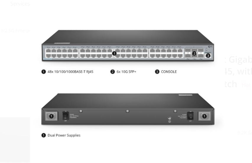 Grandstream IPG-GWN7706 48 ports of Gigabit Ethernet connectivity in a budget-friendly package, S... - Image 3