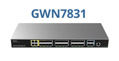 Grandstream GWN7831 Enterprise Layer 3 Managed Aggregation Switch, 20 x SFP, 4 x SFP/GigE Combo,...