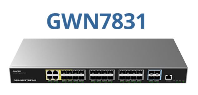 Grandstream GWN7831 Enterprise Layer 3 Managed Aggregation Switch, 20 x SFP, 4 x SFP/GigE Combo,... - Image 3