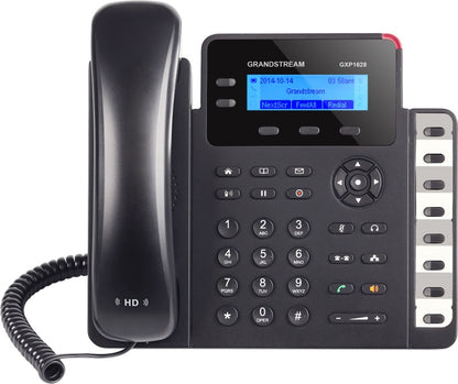 *LS* Grandstream GXP1628 2 Line IP Phone, 2 Sip Accounts, 132x48 Backlit Graphical Display, HD Au...