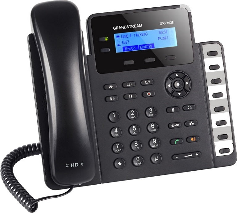 *LS* Grandstream GXP1628 2 Line IP Phone, 2 Sip Accounts, 132x48 Backlit Graphical Display, HD Au... - Image 2