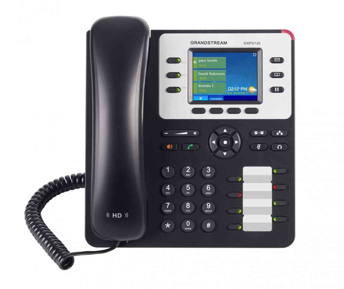 *LS Grandstream GXP2130 3 Line IP Phone, 3 SIP Accounts, 320x240 Colour LCD Screen, HD Audio, Bui...