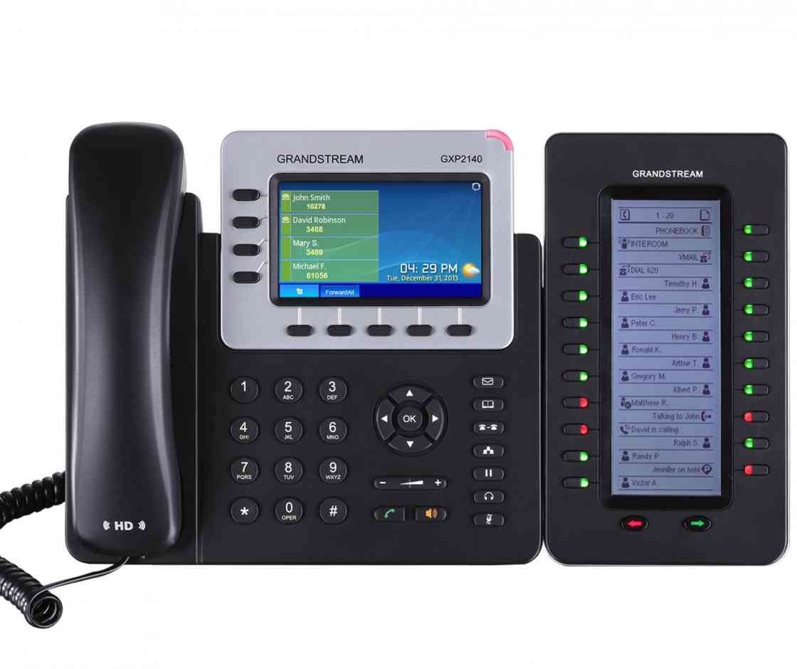 *LS* Grandstream GXP2140 4 Line IP Phone, 4 SIP Accounts, 480x272 Colour LCD Screen, HD Audio, Bu... - Image 2