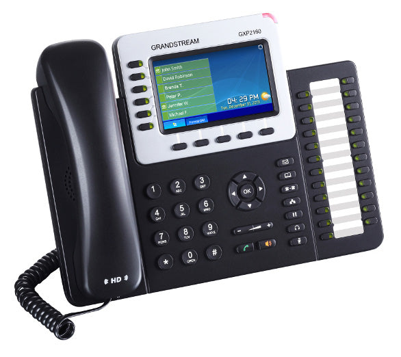 *LS Grandstream GXP2160 6 Line IP Phone, 6 SIP Accounts,  480x272 Colour LCD, Dual GbE, 5 program...