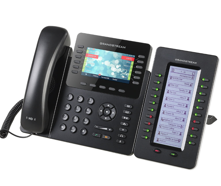 Grandstream GXP2170 12 Line IP Phone, 6 SIP Accounts, 480x272 Colour Screen, HD Audio, Build In Bluetooth, Powerable Via POE
