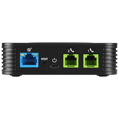 Grandstream HT802V2 2 FXS, 1 FastEthernet is a compact 2-port analog telephone adapter (ATA) that allows users to create a high-quality and manageable