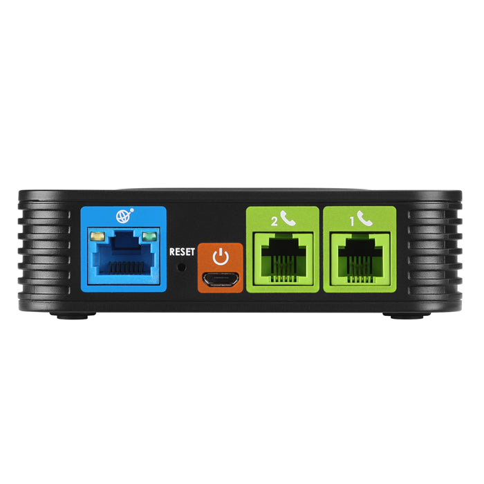 *LS* Grandstream HT802 2 Port FXS analog telephone adapter ( ATA ), Supports 2 SIP profiles through 2 FXS ports and a single 10/100Mbps port.