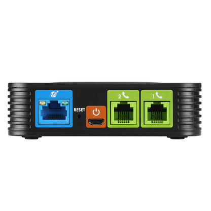 *LS* Grandstream HT802 2 Port FXS analog telephone adapter ( ATA ), Supports 2 SIP profiles through 2 FXS ports and a single 10/100Mbps port.