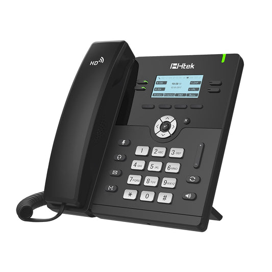 Htek UC912E Standard Business IP Phone, Wifi / Bluetooth, 4 Line Display, Gigabit Ethernet,  PSU...