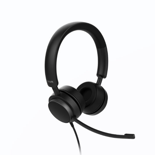 SNOM A310D Corded Headset Duo, Full band audio, High wearing comfort, Lightweight construction, P...