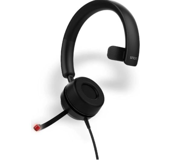 SNOM A330M Over-Ear USB-A Mono Headset, Passive Noise Cancellation, Black, USB/RJ9/3.5 Jack Cable... - Image 3