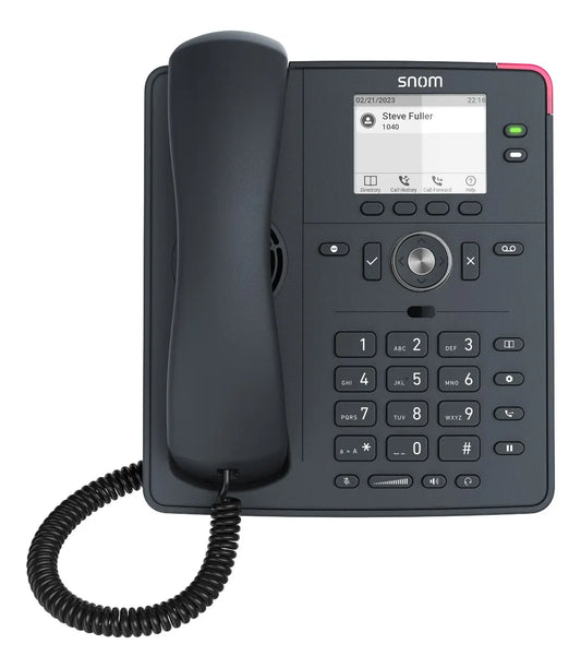 SNOM D140 DeskTelephone, PoE, HD Audio, Cost-effective, 2 SIP Identities, Low Power Consumption (...