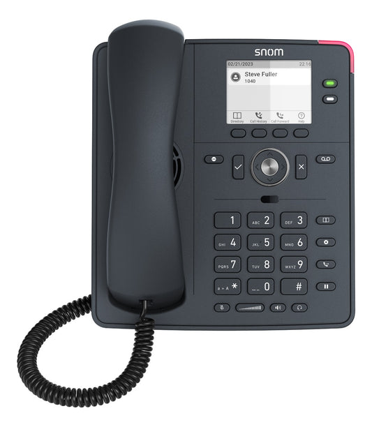 SNOM D140 DeskTelephone, PoE, HD Audio, Cost-effective, 2 SIP Identities, Low Power Consumption (...