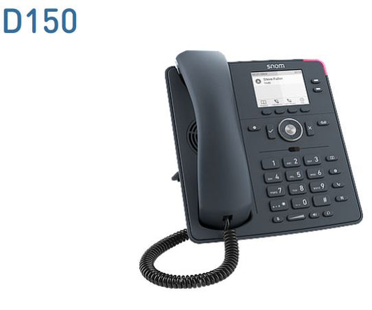 SNOM D150 Desk Telephone, PoE, HD Audio, Suitable For IP Desk Phone, Indoor& Wall Mounting, - VOI...