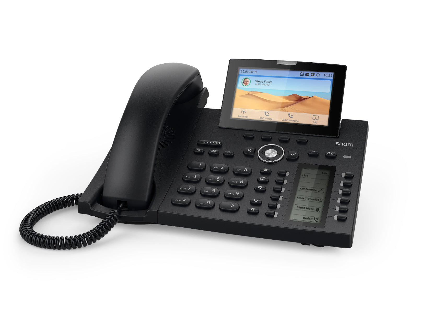 Snom D385N 12 Line Professional IP Phone, 4.3' Hi-Res Display With Backlight - VOIP Phones