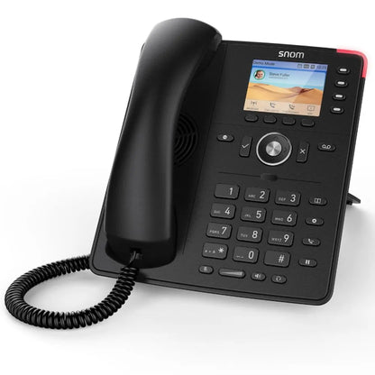 SNOM D713 IP Desk Phone, HD Audio, PoE, TFT Liquid Crystal Display (LCD), Headset Connectable (In...