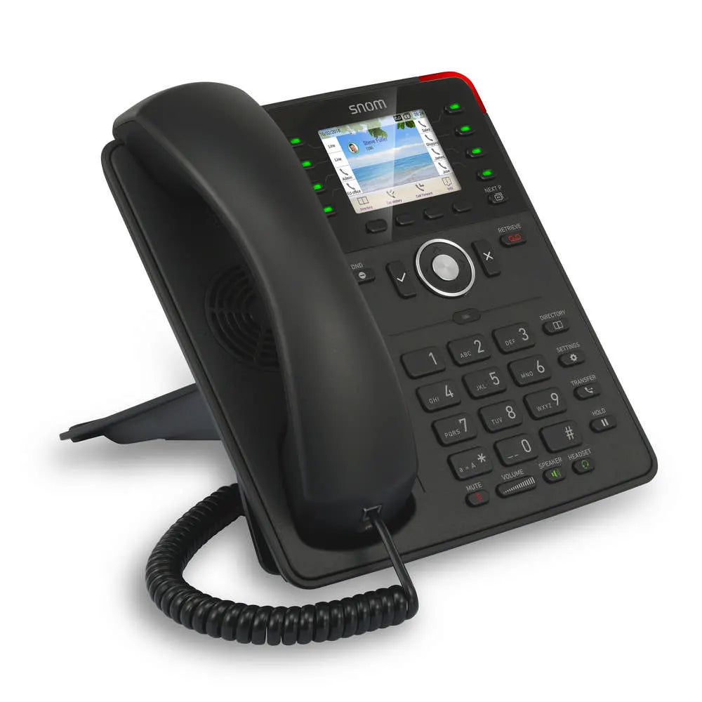 SNOM D735 SIP Desk Telephone, l 2.7 Inch TFT Display, 32 Self-Labeling Function Keys (8 Physical)...