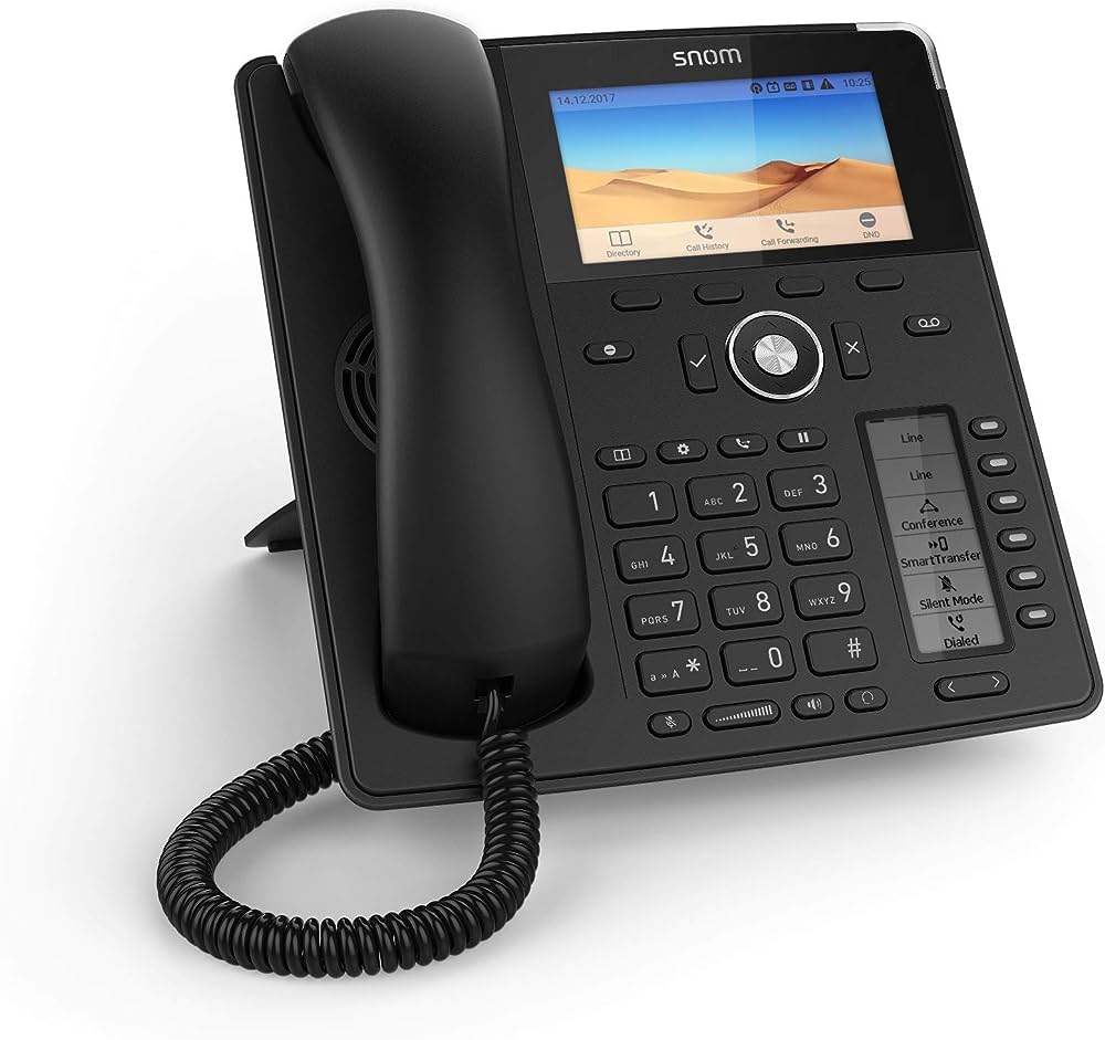 IPS-D785 SIP Desk Phone, 4.3 Inch Colour Display, 480 x 272 Pixels, HD Audio, USB, 48 Self-Labeli...