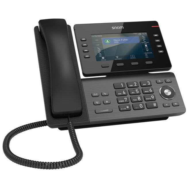SNOM D812 Desk Telephone, 5' color LCD Screen with 8 SIP accounts, GigE ethernet switch, and 1 US... - Image 2