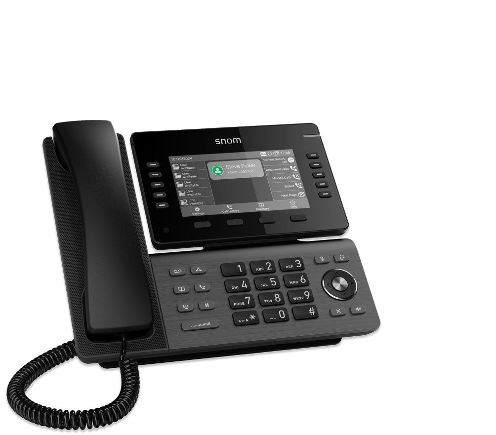 SNOM D815W Desk Telephone, 5' (480x272) color LCD, 10 (36) configurable self-labeling multicolor... - Image 4