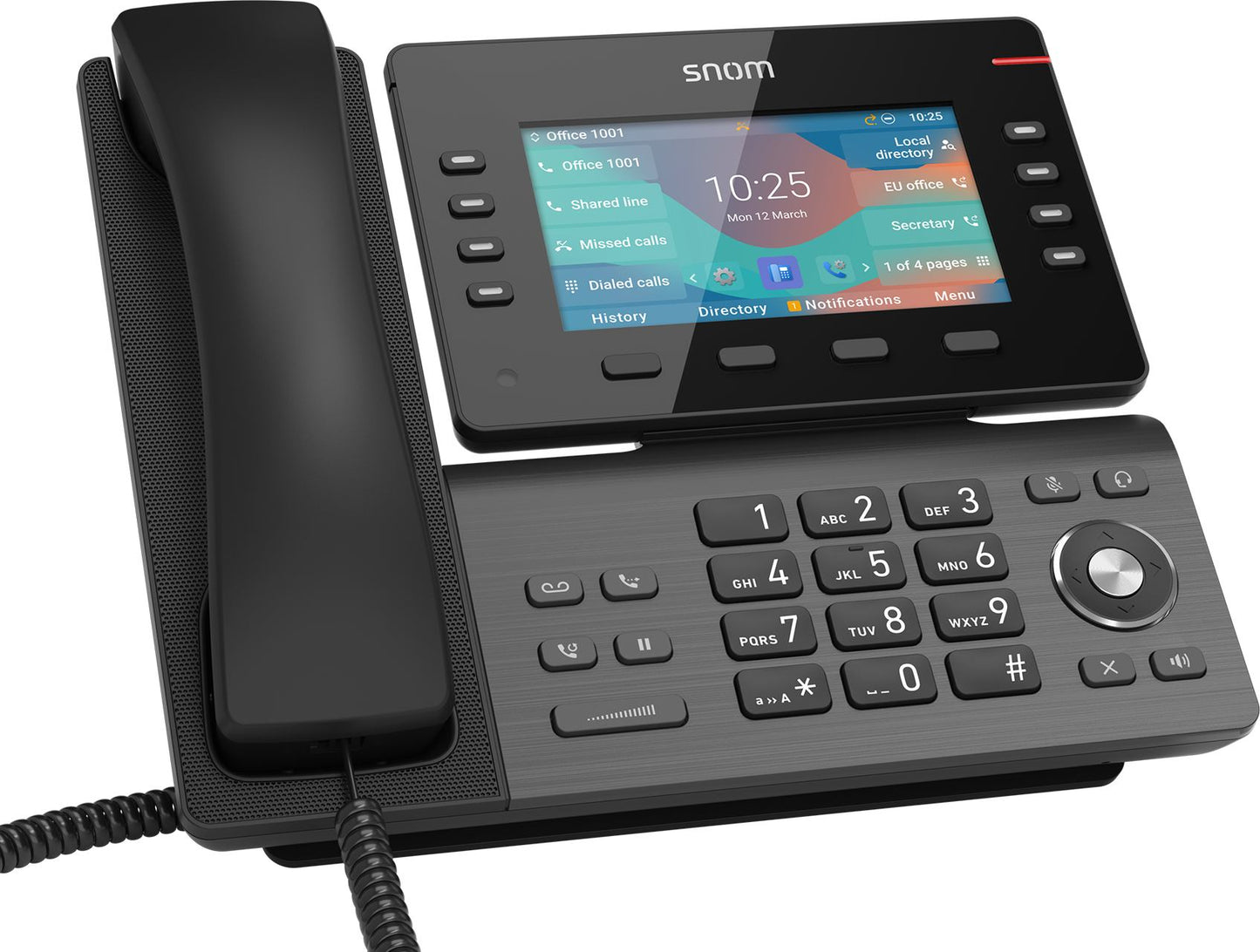 SNOM D862, Large tilting 5 inch IPS colour display, High speed USB 2.0 connection, 8 programmable...