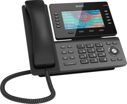 SNOM D865 Large tiltable 5 inch IPS colour display 2x USB 2.0 high speed connection 10 programmab...