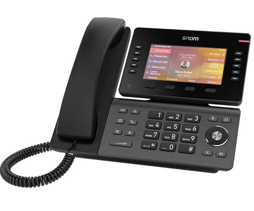 SNOM D865 Large tiltable 5 inch IPS colour display 2x USB 2.0 high speed connection 10 programmab... - Image 2