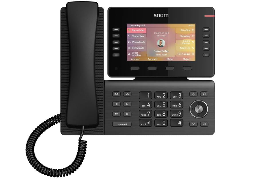 SNOM D865 Large tiltable 5 inch IPS colour display 2x USB 2.0 high speed connection 10 programmab... - Image 3