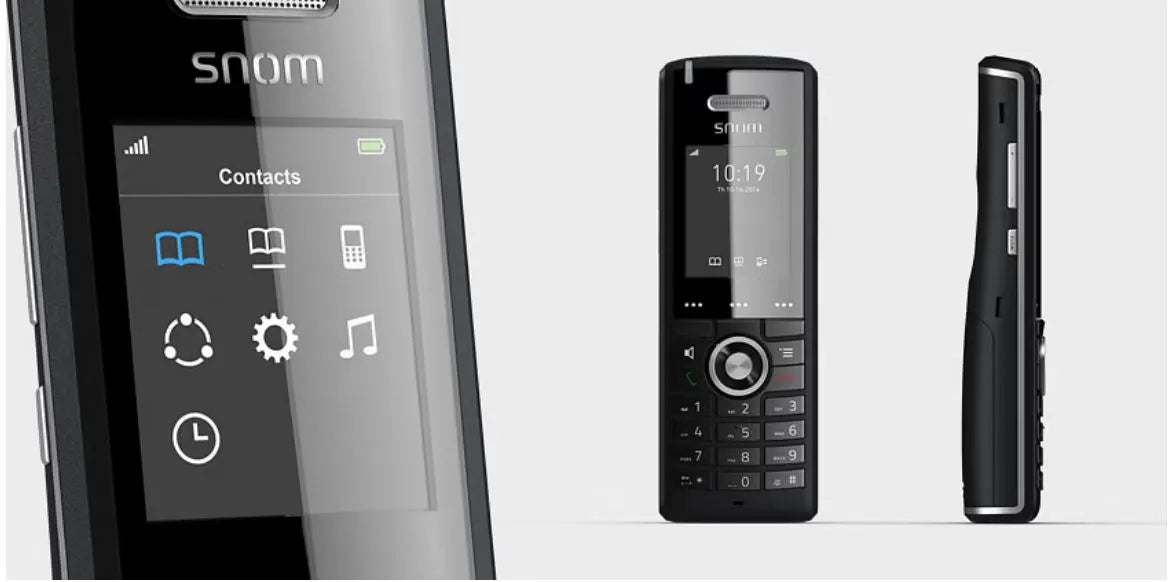 SNOM M65 Professional DECT Handset, Wideband HD Audio Quality Corded (LS), Advanced Voice Quality... - Image 3