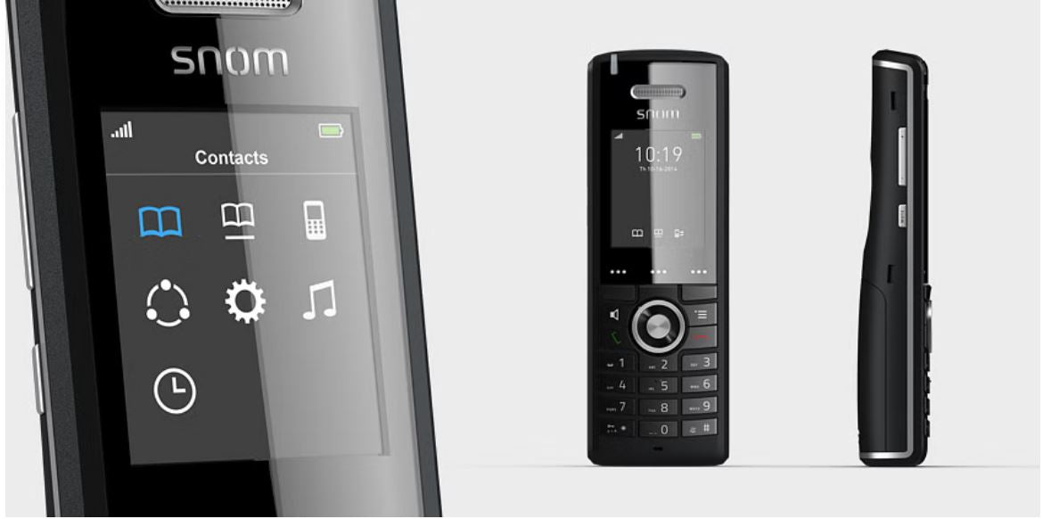 SNOM M65 Professional DECT Handset, Wideband HD Audio Quality Corded (LS), Advanced Voice Quality... - Image 3