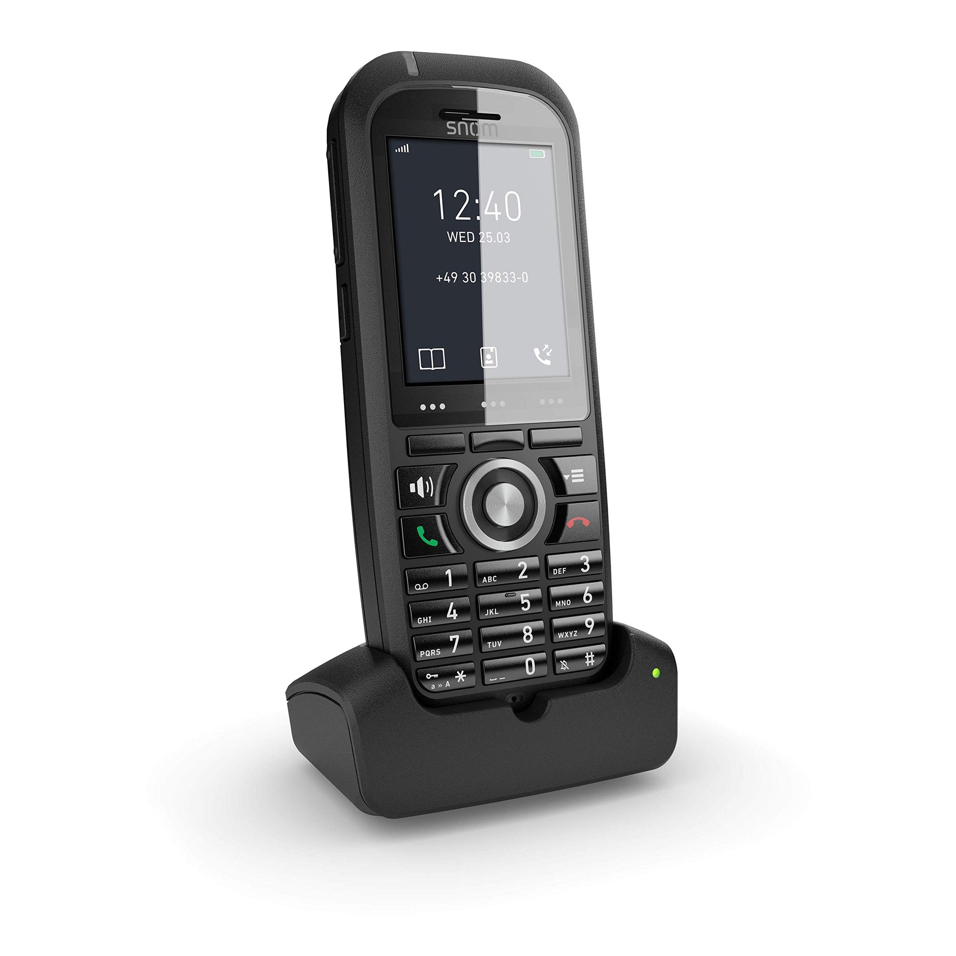 SNOM M70 IP DECT Handset, Bluetooth, Alarm Function, Protective Cover, HD Audio Quality, LCD Colo...