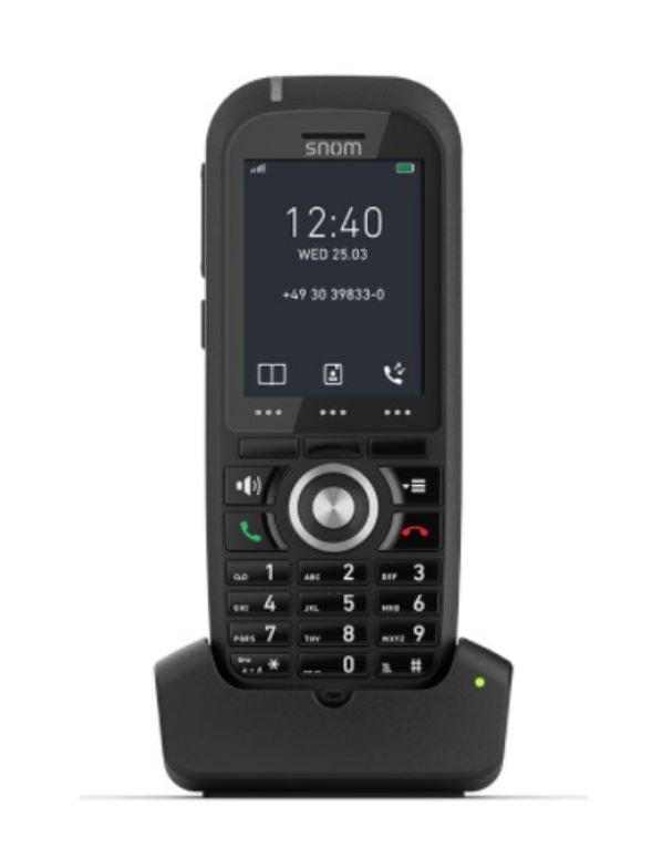 SNOM M70 IP DECT Handset, Bluetooth, Alarm Function, Protective Cover, HD Audio Quality, LCD Colo... - Image 2
