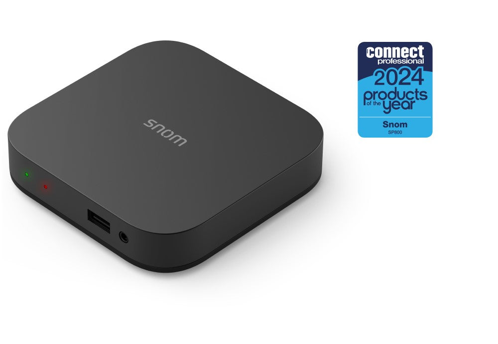 Snom SP800 IP desk phone terminal, 2 × USB 2.0, HD Audio, TLS  SRTP, 2 LED indicators, 8 SIP iden...