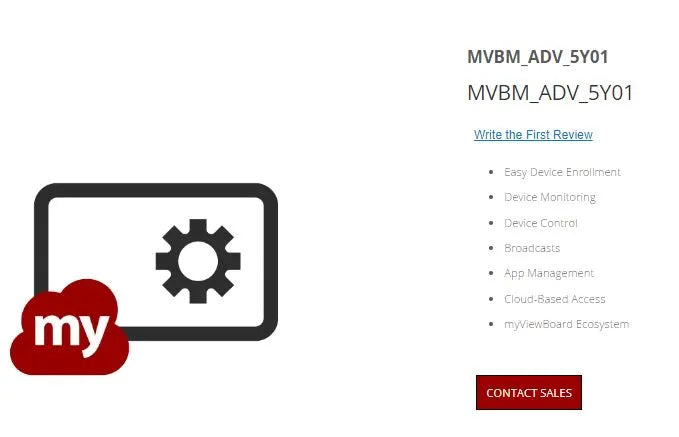 ViewSonic myViewBoard Manager Advanced subscription - Subscription Licence 5 Years Contact Sales...