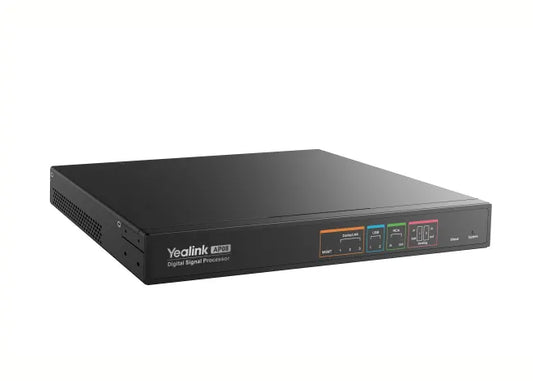Yealink AP08 audio processor, 64x64 Dante channels, DSP, AEC, noise cancellation, reverberation s...