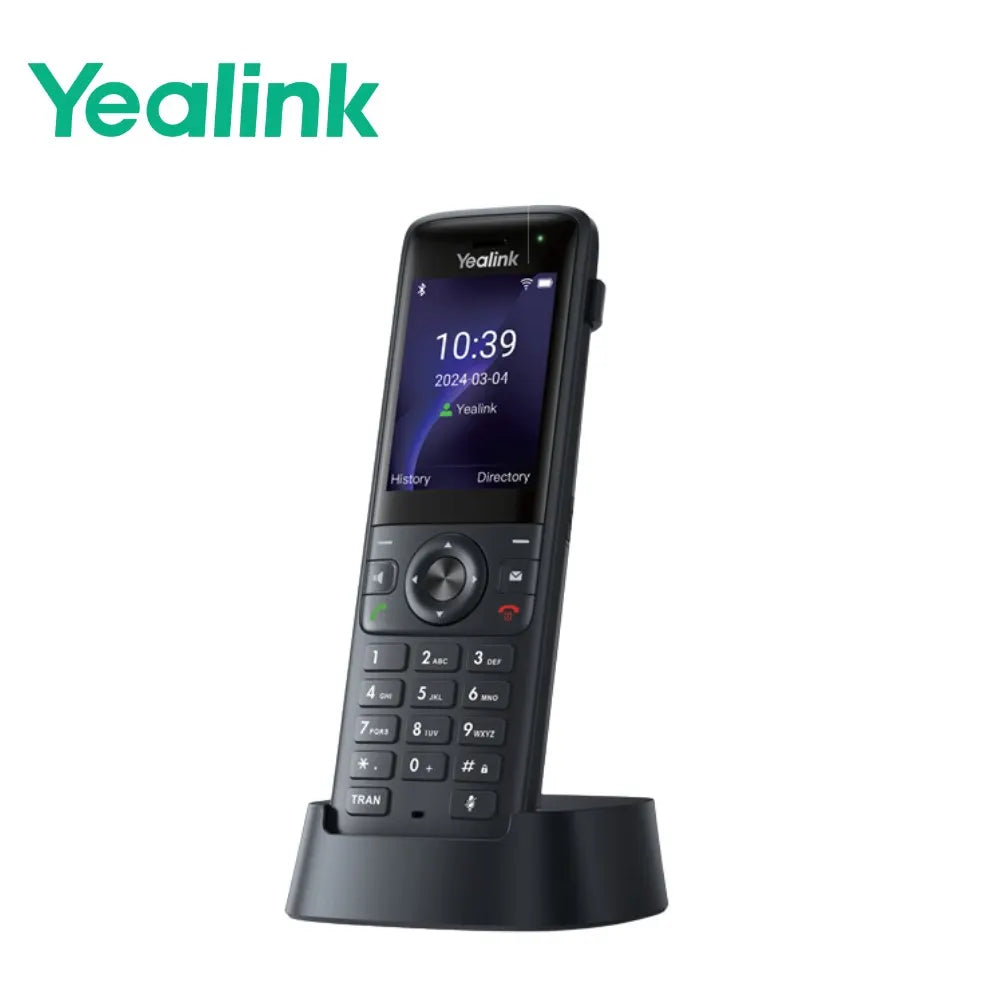 Yealink AX83H Handheld Wi-Fi IP Phone, Wi-Fi 6, Bluetooth, HD Audio, Smart Noise Cancellation, Qu...