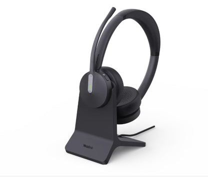 Yealink BH70 Bluetooth Wireless Dual Headset with Stand Teams USB-C/A, 3 mic noise cancellation T...